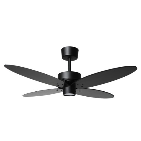 Ventilador de Teto Maiorca Preto Fosco 4 Pás Led 16w 3000k 127v Tron