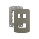 Ver imagem 1 de Placa com Suporte Margirius B3 Colors 4x2 para 2 Módulos Horizontais Argila