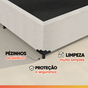 Ver imagem 5 de Cama Box Casal 1,38m com 38cm de Altura Prince Branco