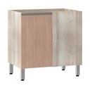 Ver imagem 1 de Balcão de Cozinha sem Tampo Canto Reto Luciane 80cm 1 Porta Luci Luciane Móveis
