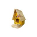 Ver imagem 2 de Mini Chalé de Passarinho Feito de Madeira  para Decoração  Casa -Decoração