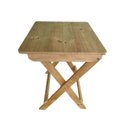 Ver imagem 6 de Kit 1 Mesa Madeira Pinus e 2 Banqueta Dobrável - Volpato