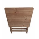 Ver imagem 5 de Kit 1 Mesa Madeira Pinus e 2 Banqueta Dobrável - Volpato