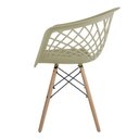Ver imagem 3 de Kit 4 Cadeiras Web Fendi Polipropileno com Base em Metal Estilo Minimalista e Conforto
