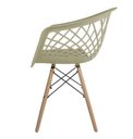 Ver imagem 3 de Kit 4 Cadeiras Web Fendi Polipropileno com Base em Metal Estilo Minimalista e Conforto