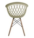 Ver imagem 4 de Kit 4 Cadeiras Web Fendi Polipropileno com Base em Metal Estilo Minimalista e Conforto