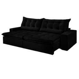 Sofá Retrátil e Reclinável 2,50cm com Pillow e Molas Ensacadas Montebello - Movenzo Estofados - 2