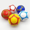 Ver imagem 3 de Mini Bola de Futebol Couro Tamanho 1 - Vermelho