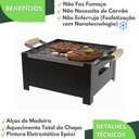 Ver imagem 6 de Churrasqueira a Álcool Rechaud Chapa Bifeteira Portátil