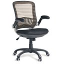 Ver imagem 2 de Cadeira Escritório Nr-17 Giratória BLM900D Blume Tela Mesh Preto e Palha Base Rodizio Nylon