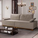 Ver imagem 1 de Sofá Living Braço Articulado Deluxe 2,50m Bouclê