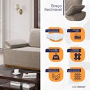 Ver imagem 4 de Sofá Living Braço Articulado Deluxe 2,50m Bouclê
