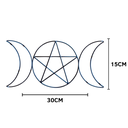 Ver imagem 2 de Lua Tríplice - Pentagrama da Deusa Tríplice em Ferro 15x30