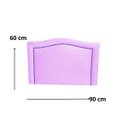 Ver imagem 2 de Cabeceira Estofada  Solteiro Onda |Corino Lilás