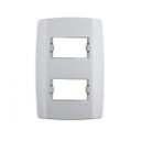 Ver imagem 1 de Placa 4x2 2 Módulos Separados Horizontal C/ Suporte Slim - Ilumi