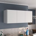 Ver imagem 2 de Armário de Lavanderia Aéreo Multiuso 3 Portas Multimóveis Mp5041 Branco