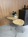 Ver imagem 2 de Conjunto Mesa Lateral Siena Freijo BELI HOUSE Champagne