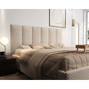 Ver imagem 3 de Cabeceira Estofada Suspensa Cama casal Box - Julia - Queen 1,60 areia