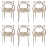 Cadeira Allegra Nude - Kit com 6 - 1