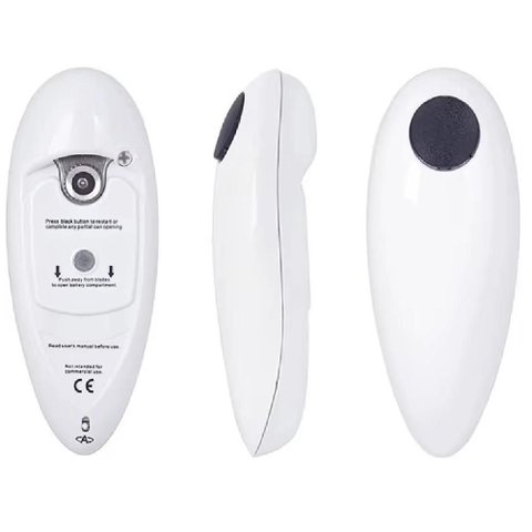 Abridor de Latas Eletrico Automatico One Touch 2 em 1 com Abridor de Potes e Garrafas Completo Prati