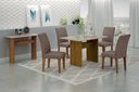 Ver imagem 3 de Mesa de Jantar 1,20m para 4 Cadeiras Florença New Leifer Moveis CADEIRAS NÃO INCLUSAS Freijó/Freijó 