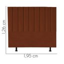 Ver imagem 3 de Cabeceira Estofada King 195CM Sophia Suede Terracota - D A DECOR D&A Decor