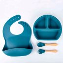 Ver imagem 4 de Conjunto de Silicone para Alimentação Infantil Snh02 Snel Home Azul