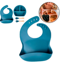 Ver imagem 7 de Conjunto de Silicone para Alimentação Infantil Snh02 Snel Home Azul