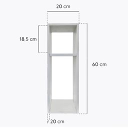 Mesa de Lateral Apoio Decorativo Compacta Design Moderno - 3