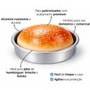 Ver imagem 4 de Formas Pão de Hambúrguer Brioche 11,5x2,5cm Alumínio com 5 Unidades