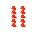 Ver imagem 1 de Kit 10 Capacetes Carneira Segurança Proteção de Obra Epi Cor:vermelho
