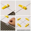 Ver imagem 4 de Kit 50 Unidades Niveladores Espaçadores para Piso Porcelanato e Cerâmica Uso Prático