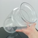 Ver imagem 3 de Vaso Decorativo Cachepô Enfeite 30x18x18cm Vidro Transparente