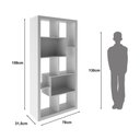 Ver imagem 3 de Estante Infantil Multiuso 8 Nichos Multimóveis Cr40156 Branco