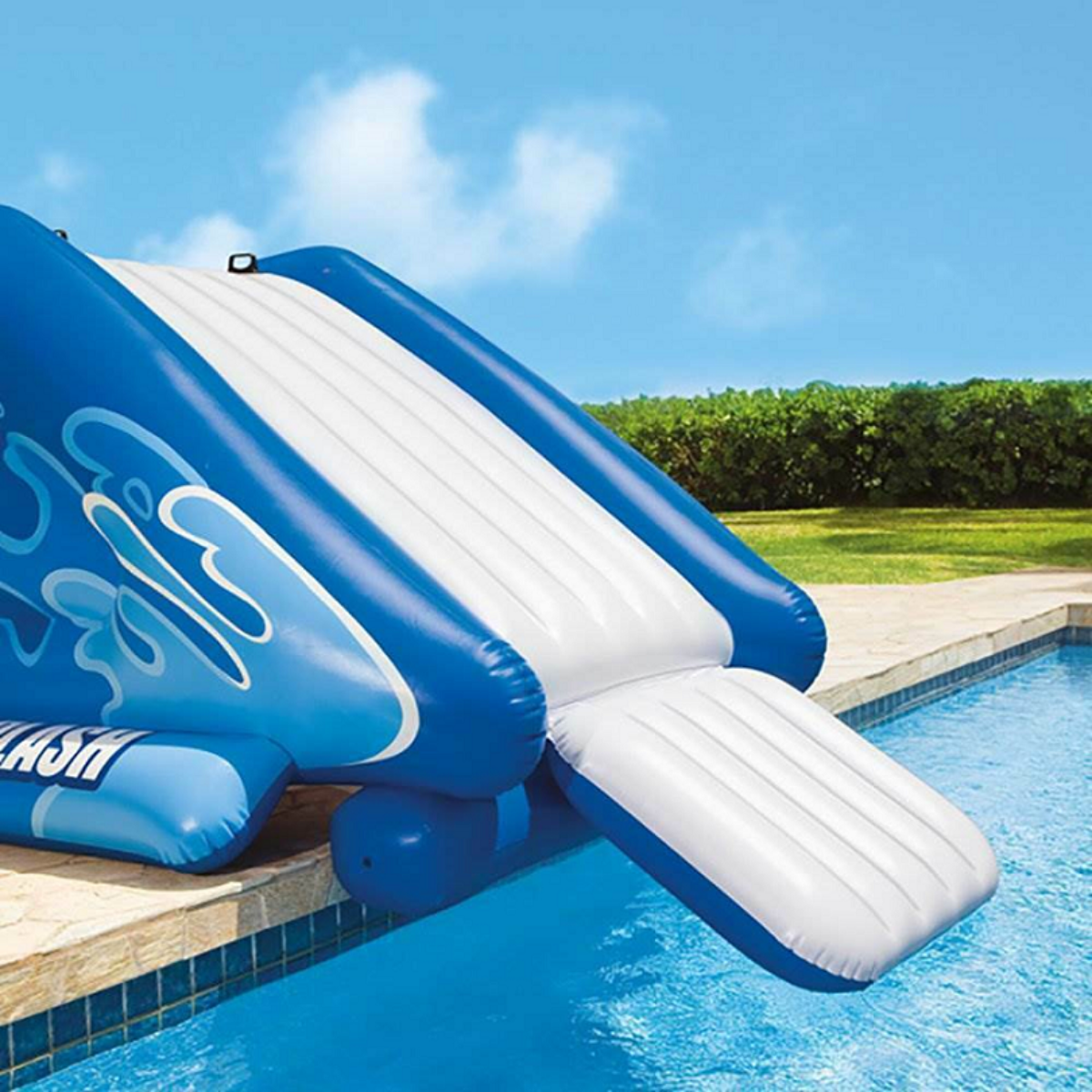 Escorregador Inflável para Piscina Intex 3,3x2,06x1,17m:azul - 8