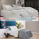 Ver imagem 4 de Conjunto Cama Casal King Size Coberdrom Romance Dupla Face Estampado:cinza