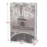 Livro Cofre Decorativo Camuflado 24cm X 16cm Paris - 3