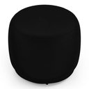 Ver imagem 7 de Kit 02 Puffs Decorativos Orgânicos Molly Redondo Couríssimo Preto - Desk Design Cor Preto