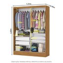 Ver imagem 5 de Guarda-Roupa Belem Plus 2 Portas de Correr 2 Gavetas com Espelho