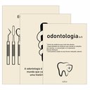 Ver imagem 3 de Kit3 Quadro Decorativo Odontologia Consultório Moderno Dente Qualidade Premium 28x20cm
