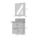 Ver imagem 3 de Conjunto para Banheiro Liso 60cm Fly