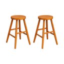 Ver imagem 1 de Kit 2 Banquetas Madeira Maciça Multimóveis Cr50278 Mel