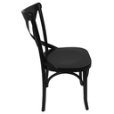 Ver imagem 3 de Cadeira Katrina Assento Maciço Preto