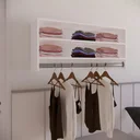 Ver imagem 6 de Cabideiro de Parede Arara em Mdf com 2 Nichos de 1 Metro