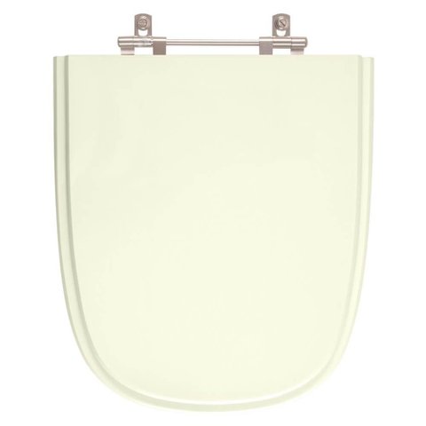 Assento Sanitário Tampa de Vaso Madeira Mdf Laqueado Ibiza para Bacia Incepa 6lpf - Bege Claro