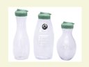 Ver imagem 3 de Kit 3 Garrafas Cristal Jarra Formatos Diferentes Suco Água Verde