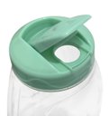 Ver imagem 4 de Kit 3 Garrafas Cristal Jarra Formatos Diferentes Suco Água Verde