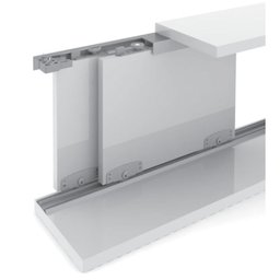 Sistema Deslizante Ro 69 (50 Kg) com Guia 4002 Embutido para 01 Porta Rometal 01 Kit - 3