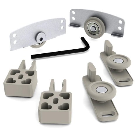 Sistema Deslizante Ro 69 (50 Kg) com Guia 4002 Embutido para 01 Porta Rometal 01 Kit