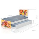 Ver imagem 2 de Bi Cama Juvenil Zap com Cabeceira Palhaço Circo